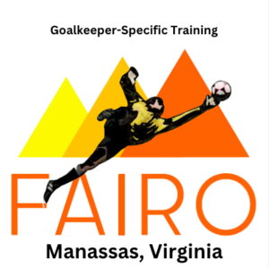 Fairo Ellte Goalkeeper Camps Image with Manassas Virginia written on it