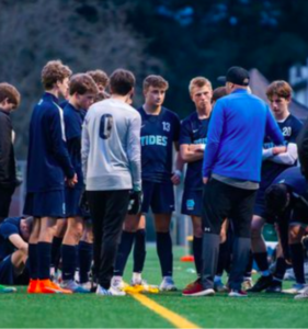 Soccer Coach Matthew Hodgeson coaching players