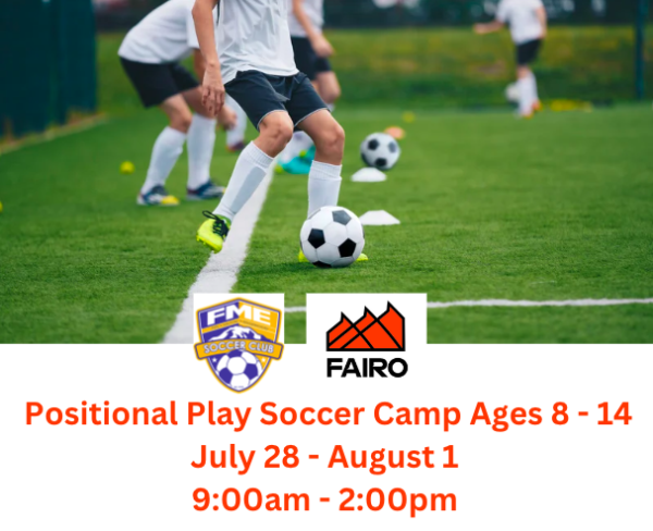 Positional Play Soccer Camp ages 8 - 14